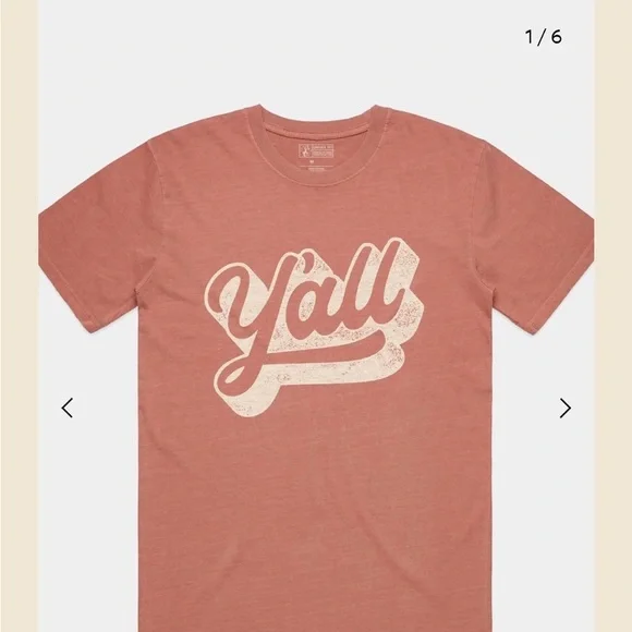 GUC Y’all graphic tee size Large Rust/Rose color. Some wear around neck. Soft!! - Picture 1 of 9